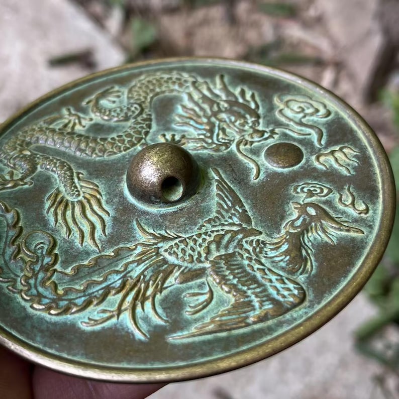 Dragon, Phoenix & Bagua Bronze Feng Shui Mirrors