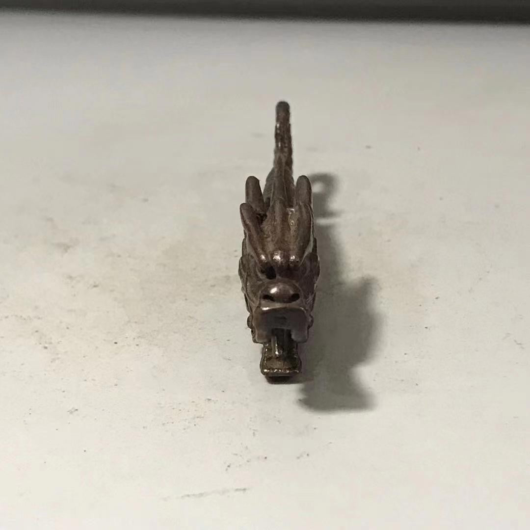 Antique Handicrafts Copper Alloy Fish Dragon Statue Vintage Bottle Opener