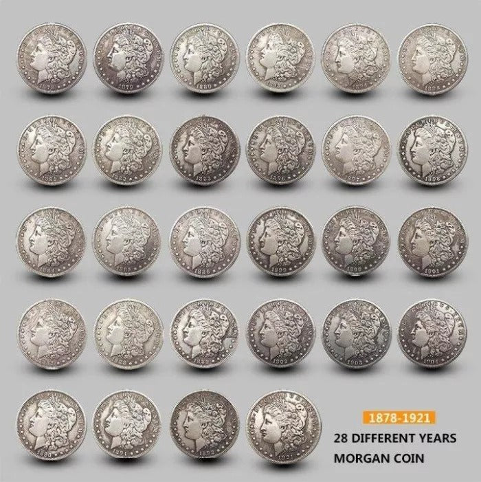 【Complete Set】1878S-1921S Morgan Silver Dollar (28PC)