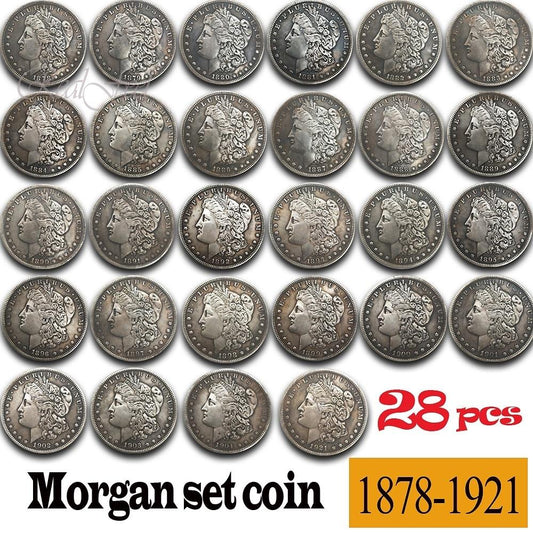 【Complete Set】1878S-1921S Morgan Silver Dollar (28PC)